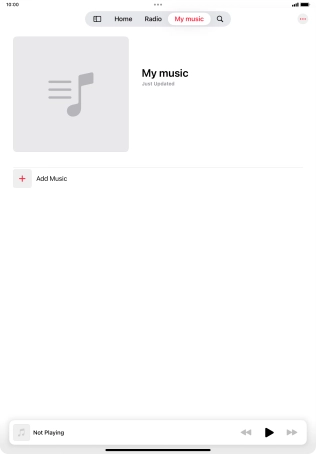 Press Add Music.