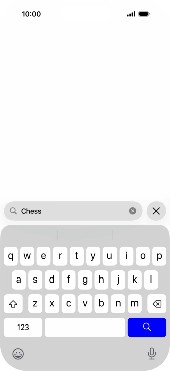 Press the search icon. Press the search icon.