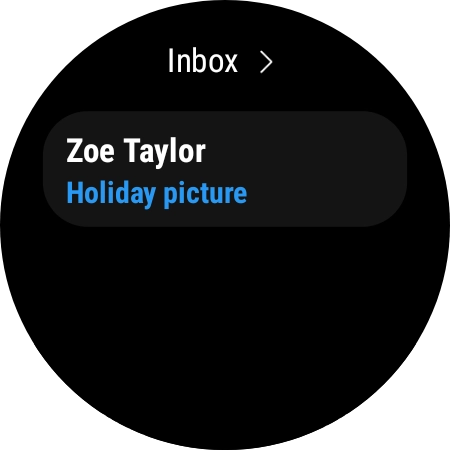 Press the required email message to read it.