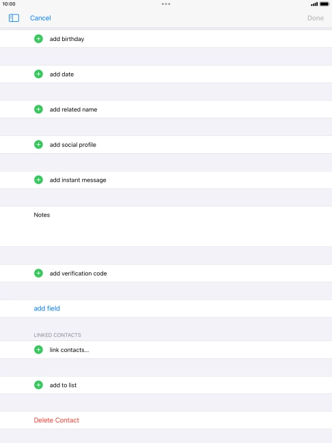 Press link contacts....