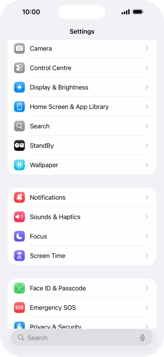 Press Display & Brightness.