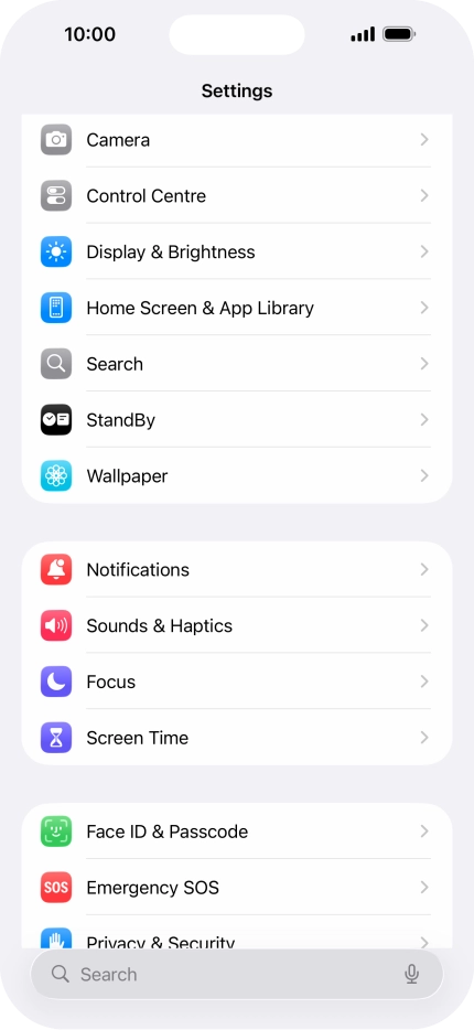 Press Display & Brightness.