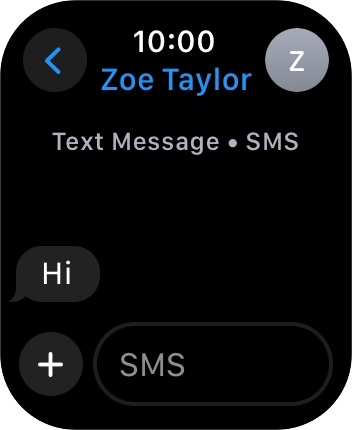 Press SMS. Press SMS.