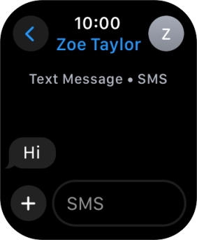 Press SMS. Press SMS.