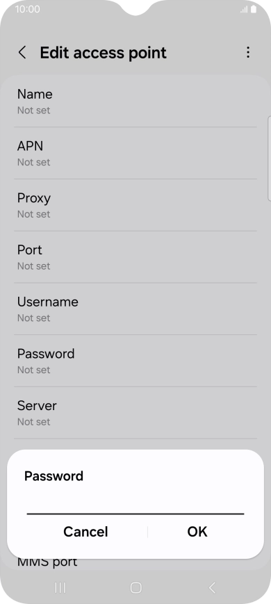 Key in wap and press OK. Key in wap and press OK.