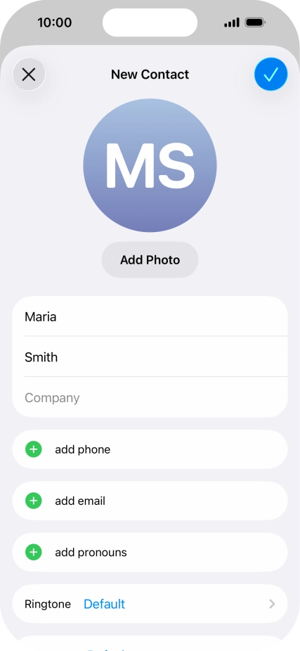 Press add phone.