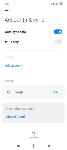 Press the Home key to return to the home screen.