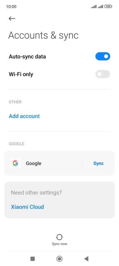 Press the Home key to return to the home screen.