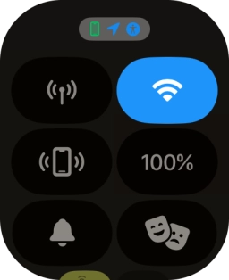 Press the battery percentage.