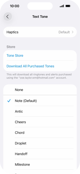 Press the required message tones to hear them. Press the required message tones to hear them.