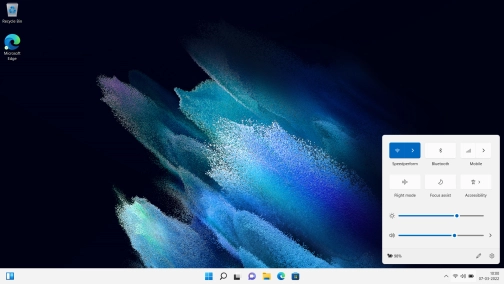 Click the Wi-Fi icon to turn the function on or off.