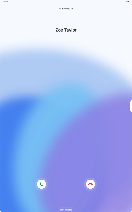 Press the reply icon. Press the reply icon.