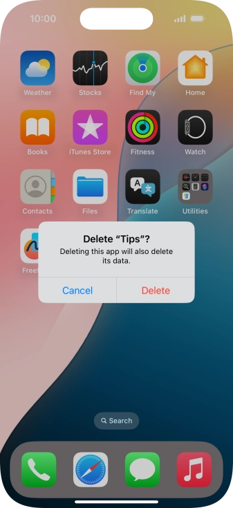 Press Delete.