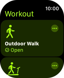 Press the required training activity to start it. Press the required training activity to start it.