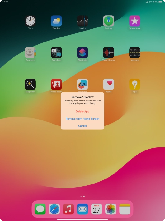 Press Delete App.
