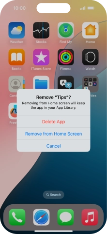 Press Delete App.