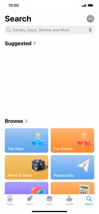 Press the search field and key in the name or subject of the required app. Press the search field and key in the name or subject of the required app.