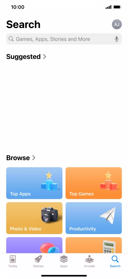 Press the search field and key in the name or subject of the required app. Press the search field and key in the name or subject of the required app.