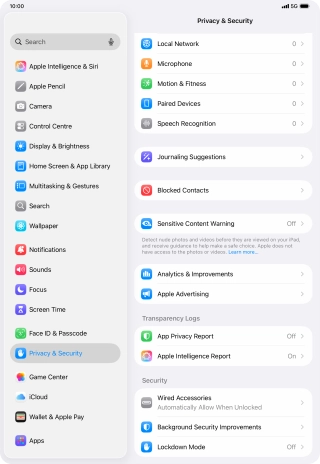 Press App Privacy Report. Press App Privacy Report.