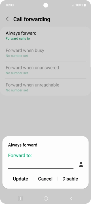 Press Disable.