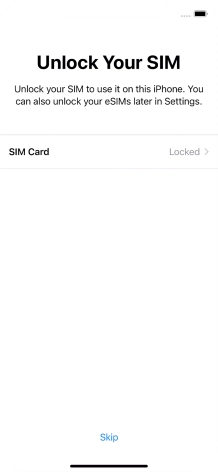 Press SIM Card.