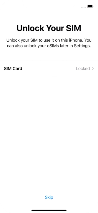 Press SIM Card.
