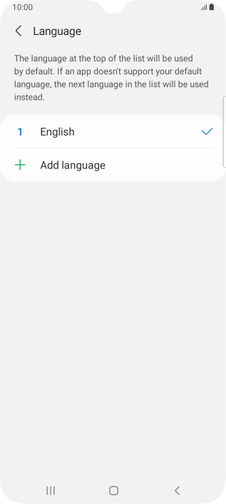 Press Add language. Press Add language.