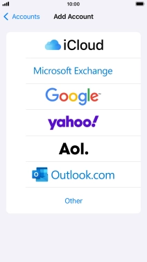 Press Microsoft Exchange.