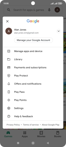 Press Settings. Press Settings.