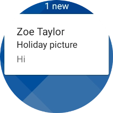 Press the required email message to read it. Press the required email message to read it.