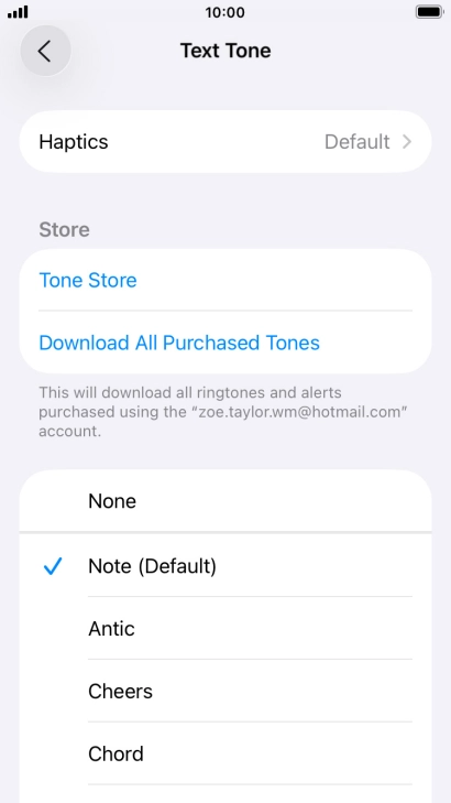 Press the required message tones to hear them. Press the required message tones to hear them.