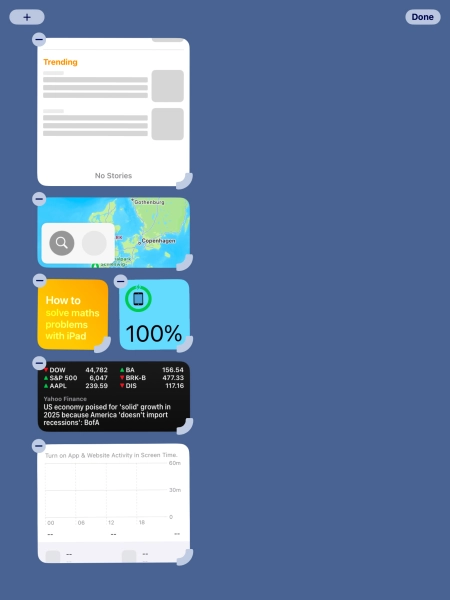 Press the add icon.