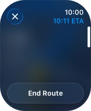 Press End Route.