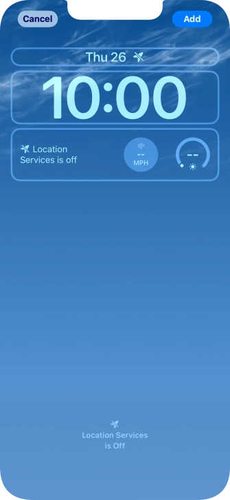 To customise the way the lock screen date is displayed, press the date widget and follow the instructions on the screen to select the required widget display mode. To customise the way the lock screen date is displayed, press the date widget and follow the instructions on the screen to select the required widget display mode.