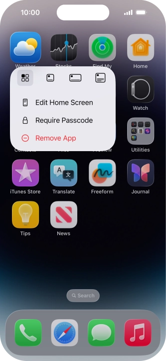 Press Remove App.