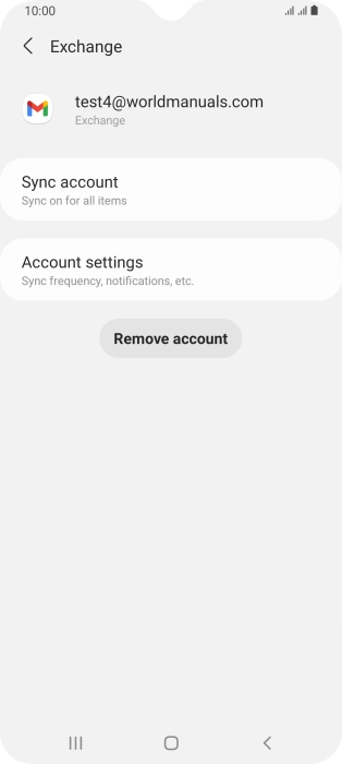 Press Account settings.