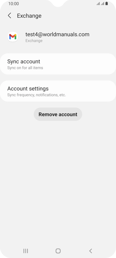 Press Account settings.