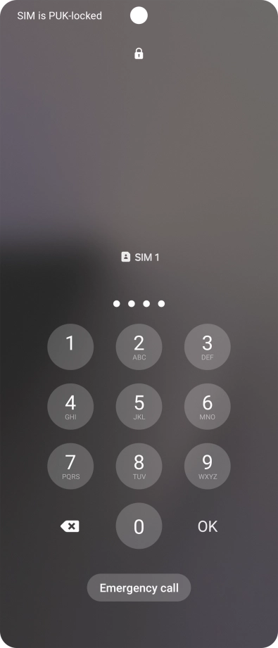 Key in a new four-digit PIN and press OK.