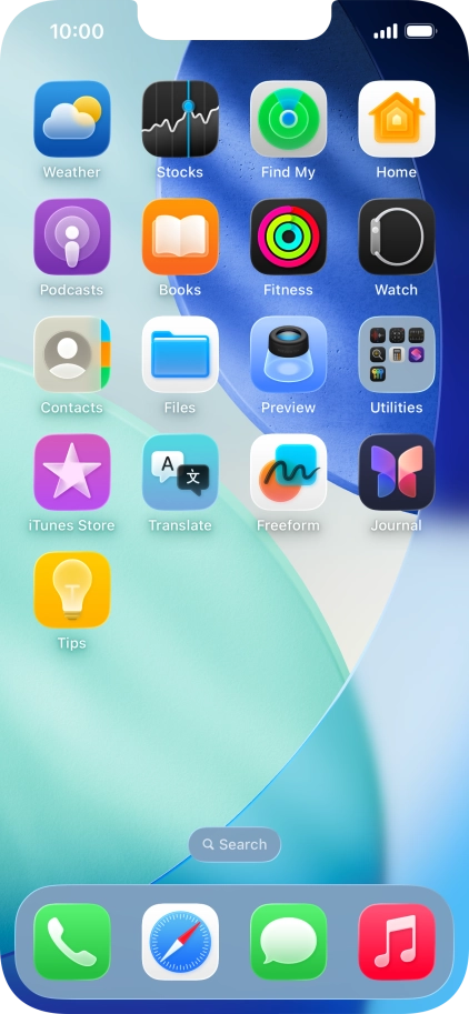 Press and hold the required app.