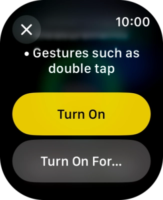 Press Turn On. Press Turn On.