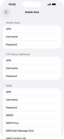 Press APN and key in wap.vodafone.co.uk.