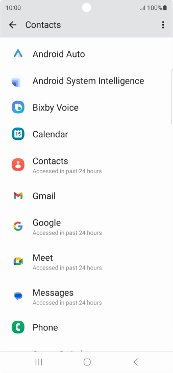 Press the required app. Press the required app.
