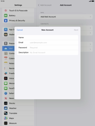 Press Email and key in your email address. Press Email and key in your email address.