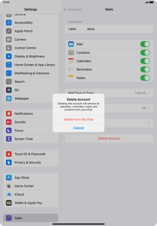 Press Delete from My iPad. Press Delete from My iPad.