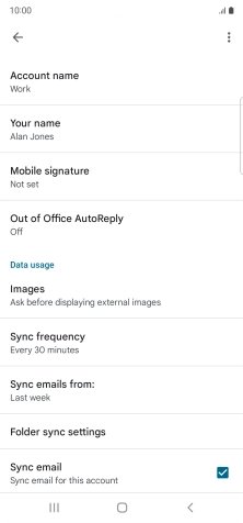 Press Account name and key in the required name.