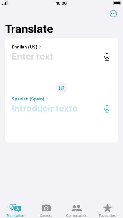 Press the first drop down list.