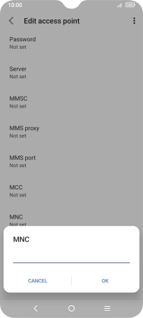 Key in 15 and press OK.