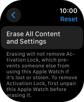 Press Erase All Content and Settings. Press Erase All Content and Settings.