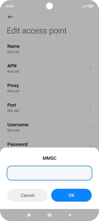 Key in http://mms.vodafone.co.uk/servlets/mms and press OK.