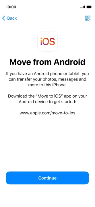 To transfer content to your phone, you need to install the app 